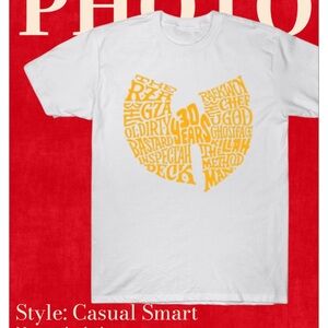 White Graphic Wu - Tang logo T-Shirt